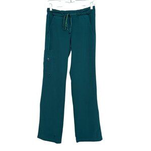 Activate Scrub Pants Womens Size XS Green 4Way Stretch Medical Nurse Tech